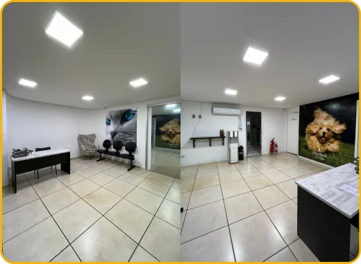 Sala de espera - Anima Doux Clínica Veterinária 24h em Campo Grande-MS